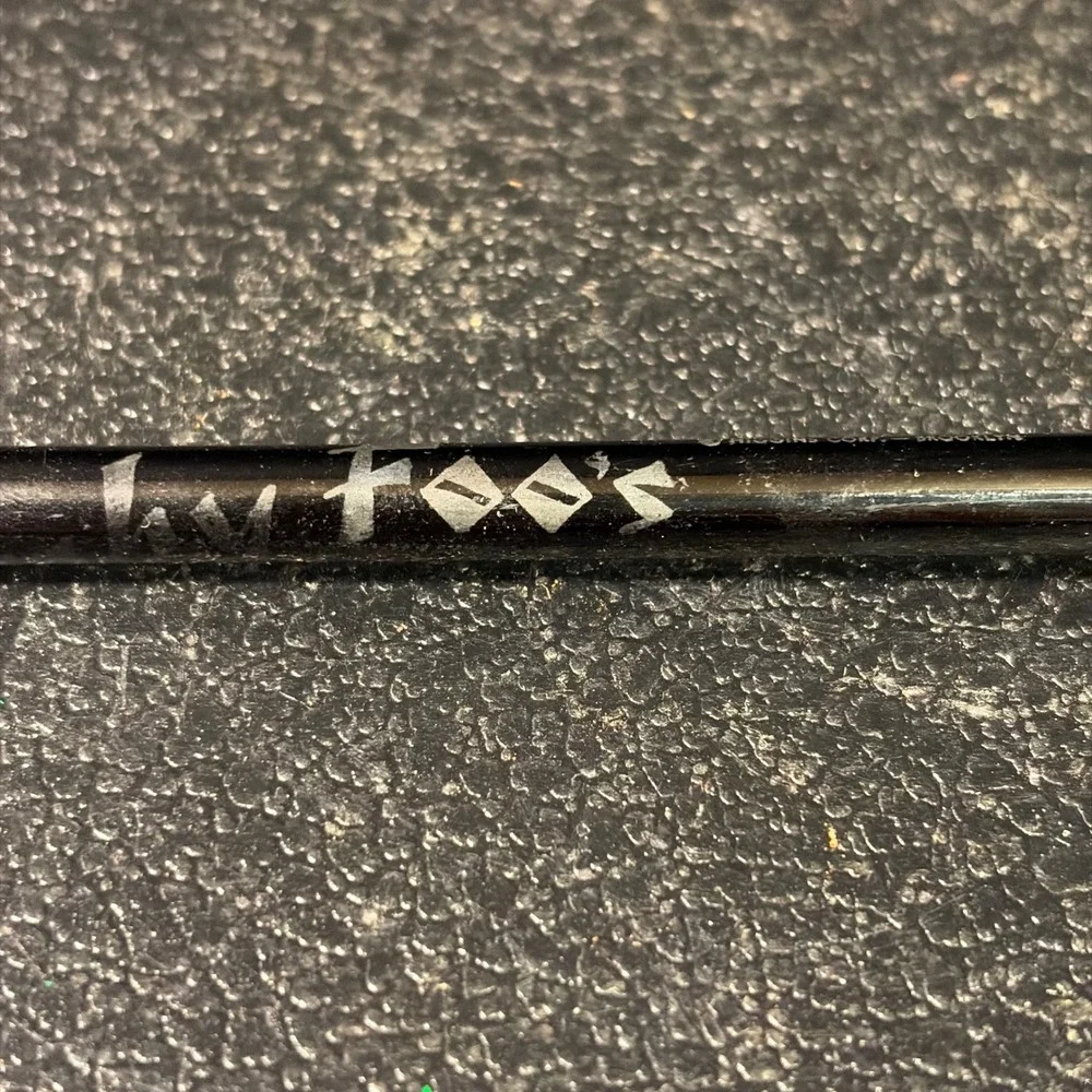 Ruby Foo's Black Glass Swizzle Stick Vintage NYC Restaurant Barware 6